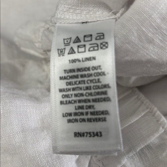 Cynthia Rowley White Linen Pants - Picture 3 of 11